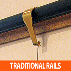 TRADITIONAL PICTURE RAIL HANGERS FOR THE GALLERY SYSTEM